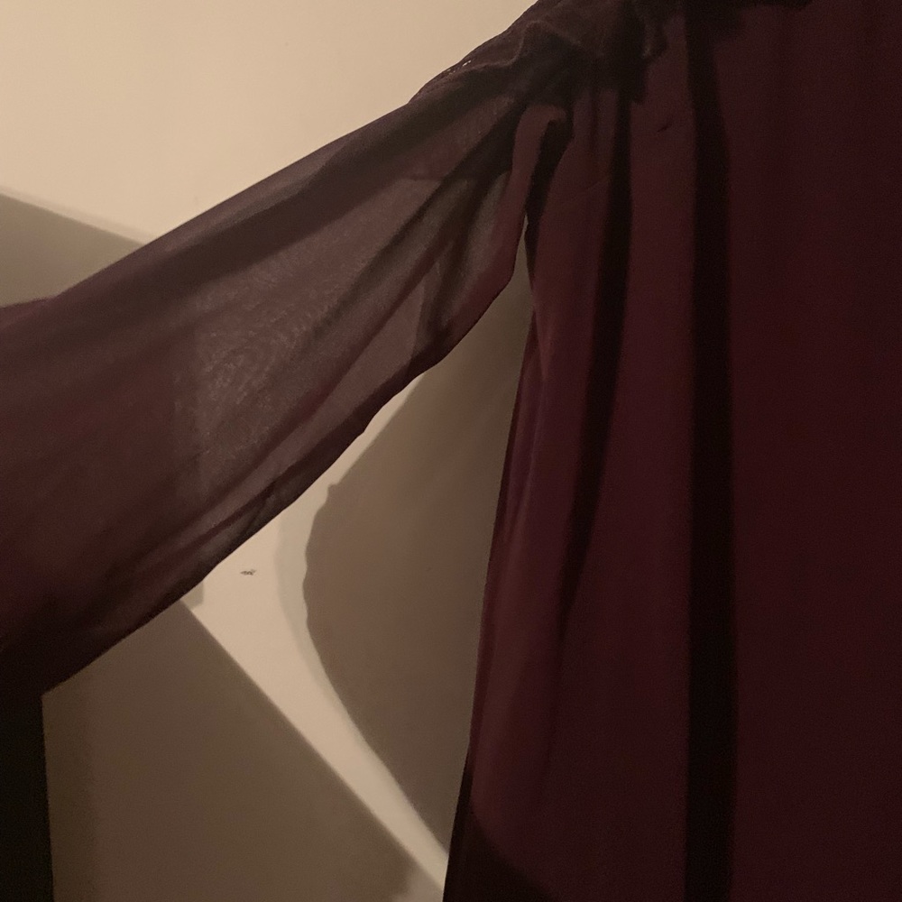 Burgundy dress